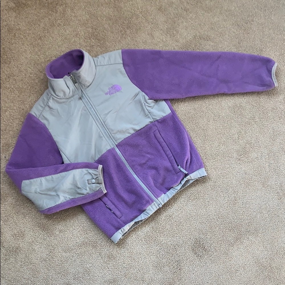 Girls North Face Fleece lined jacket